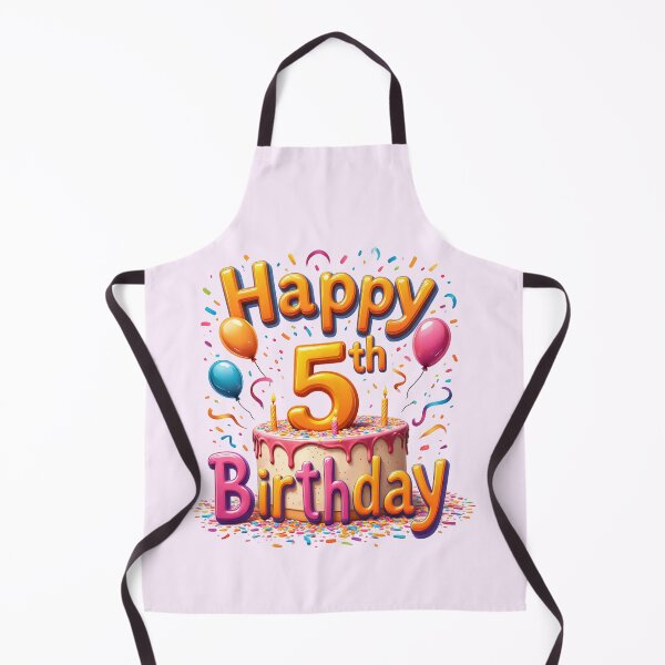 Item preview, Vibrant Happy 5th Birthday designed and sold by Itsheartshop.