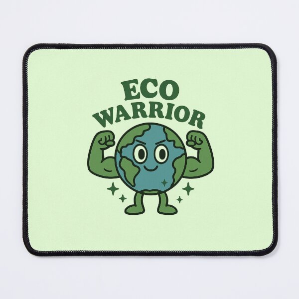 Item preview, Earth Day Eco Warrior – Strong Earth Cartoon for Environmental Awareness designed and sold by Elviqus Shop.