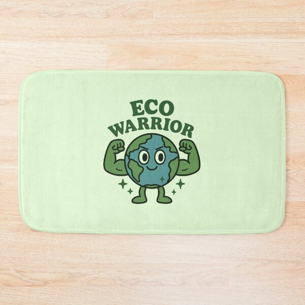 Item preview, Earth Day Eco Warrior – Strong Earth Cartoon for Environmental Awareness designed and sold by Elviqus Shop.