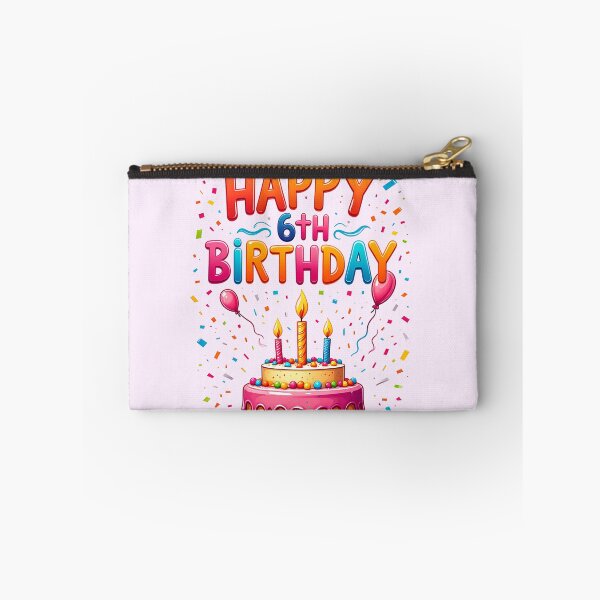 Item preview, Vibrant Happy 6th Birthday designed and sold by Itsheartshop.