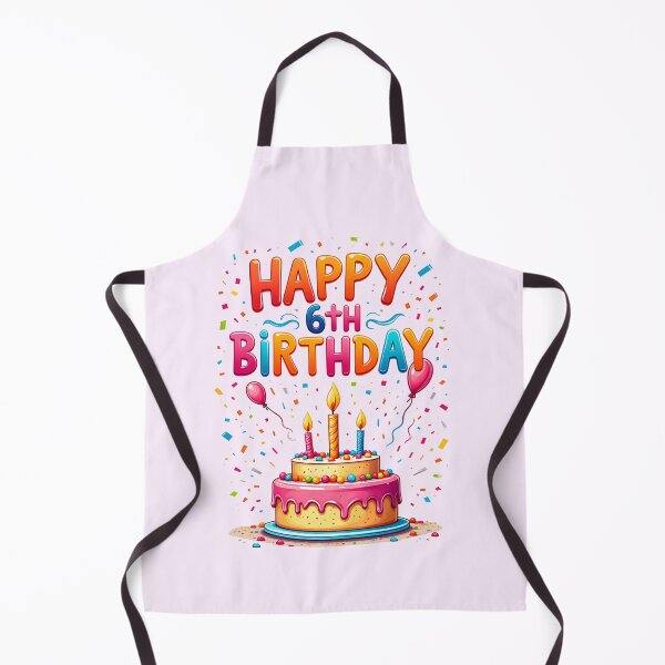 Item preview, Vibrant Happy 6th Birthday designed and sold by Itsheartshop.