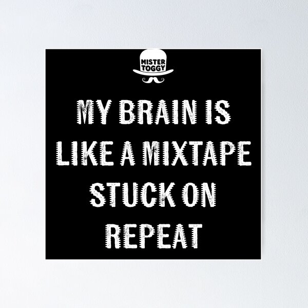 Item preview, Mixtape Brain designed and sold by MisterToggy.
