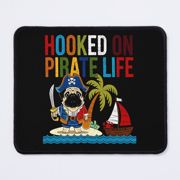Item preview, Pirate Pug Life Funny Island Adventure designed and sold by Taans-Creation.