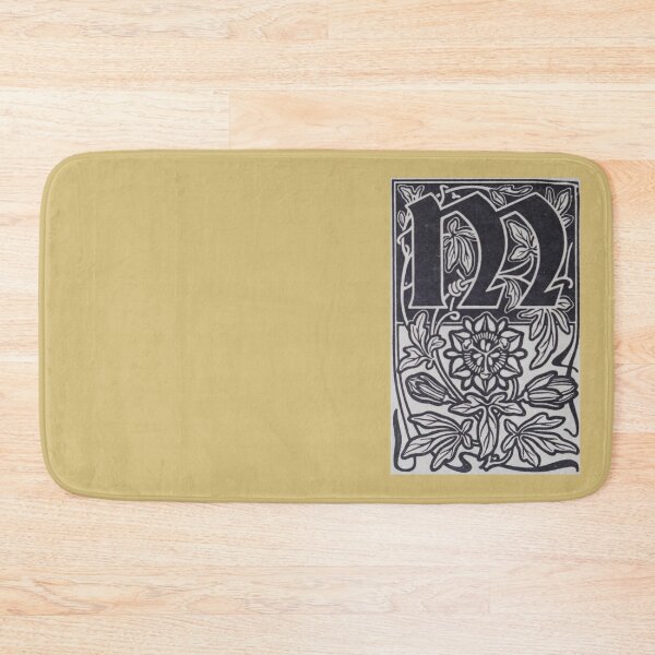 Item preview, Art by Mike Linocut digitally edited, alphabet letter M, combinable designed and sold by allartbymike.