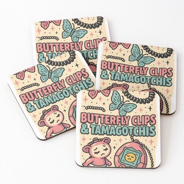 Item preview, Butterfly Clips and Tamagotchis designed and sold by STATICDUST.