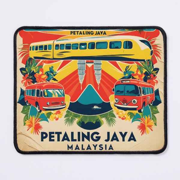Item preview, Petaling Jaya Malaysia Vintage Travel Tourism designed and sold by TravelersGems.