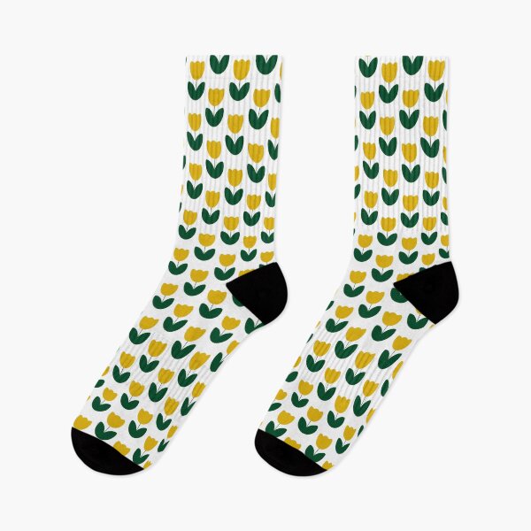 Item preview, Yellow Tulips on White Background Pattern designed and sold by patternicco.