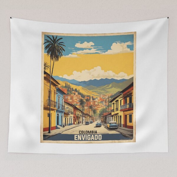 Item preview, Envigado Colombia Colombia Retro Vintage Poster Tourism  designed and sold by TravelersGems.