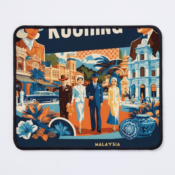Item preview, Kuching Malaysia Vintage Travel Tourism designed and sold by TravelersGems.