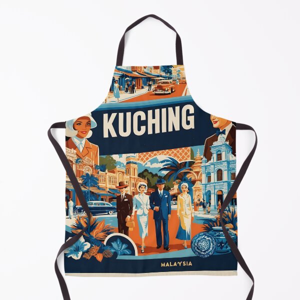 Item preview, Kuching Malaysia Vintage Travel Tourism designed and sold by TravelersGems.