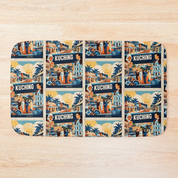 Item preview, Kuching Malaysia Vintage Travel Tourism designed and sold by TravelersGems.