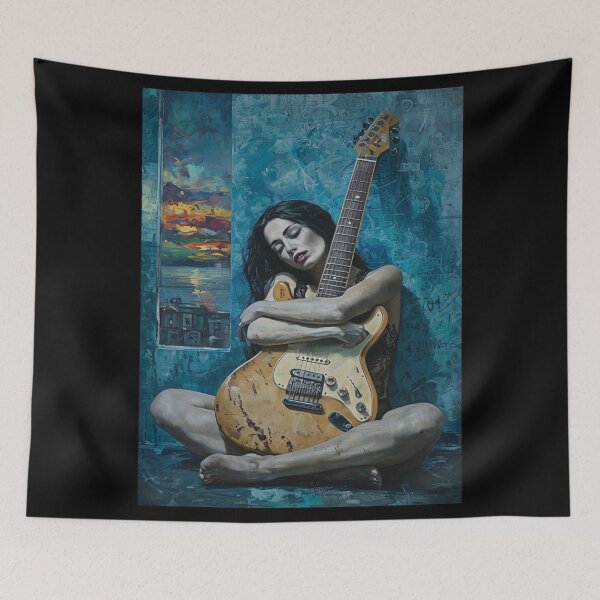 Item preview, Woman With An Electric Guitar designed and sold by Aise06.