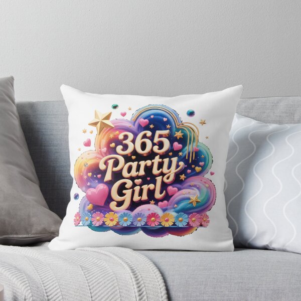 Artikelvorschau, 365 Party Girl Vibes T-Shirt und Aufkleber entworfen und verkauft von Legendary T-Shirts.