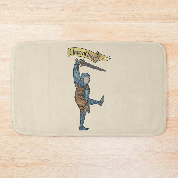 Item preview, Have at thee medieval knight with sword medieval meme designed and sold by MargiKnights.