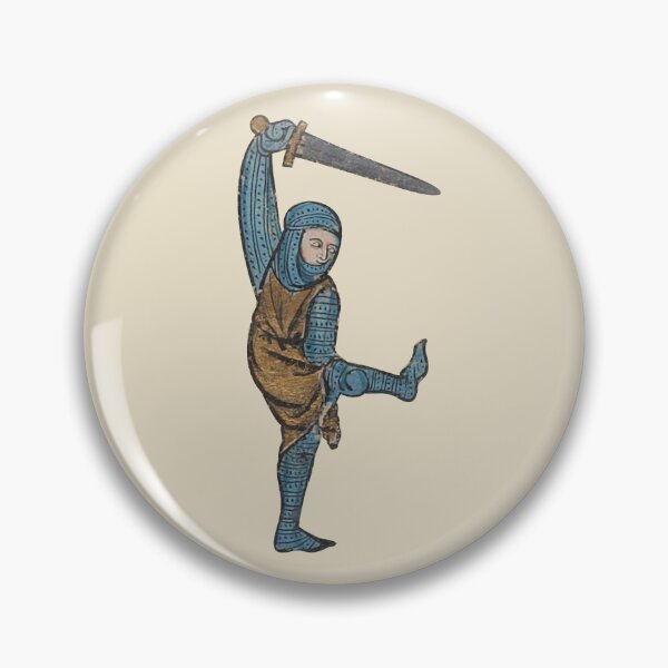 Item preview, Stretching Knight with sword medieval meme designed and sold by MargiKnights.