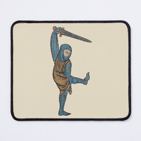 Item preview, Stretching Knight with sword medieval meme designed and sold by MargiKnights.
