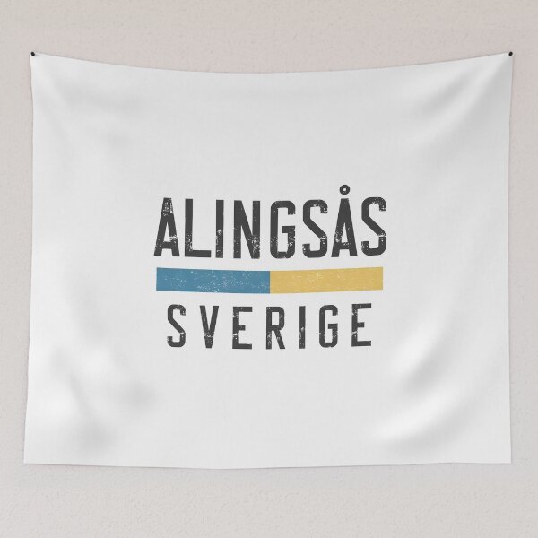 Item preview, Alingsås Sverige Retro Vintage Swedish Flag  designed and sold by jeshands.