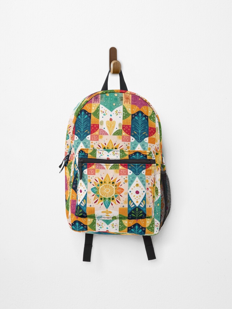 Thumbnail 1 of 3, Backpack, Abstract colorful pattern 1 designed and sold by Richenda.