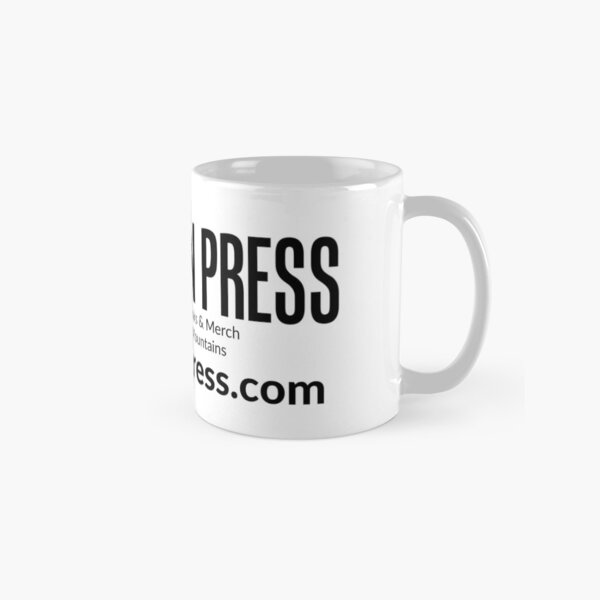Vista previa del artículo con la obra «Eslogan de prensa de Sea Raven con dirección web», diseñado y vendido por Sea Raven Press.