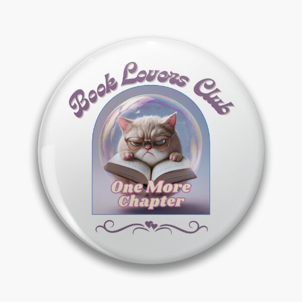 Item preview, Book Lovers Club – One More Chapter Cat designed and sold by ZerotwoStudio.
