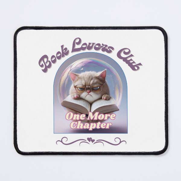 Item preview, Book Lovers Club – One More Chapter Cat designed and sold by ZerotwoStudio.