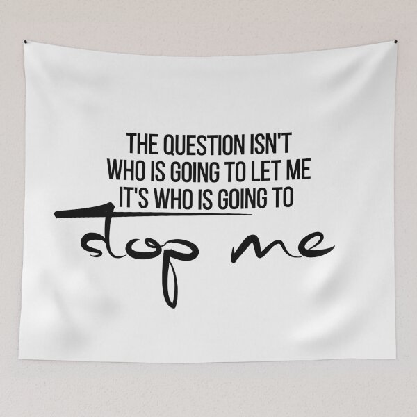 Item preview, Ambition Quote Wall Art | Who Is Going To Stop Me | Leadership Motivation Gift designed and sold by TextMuse.
