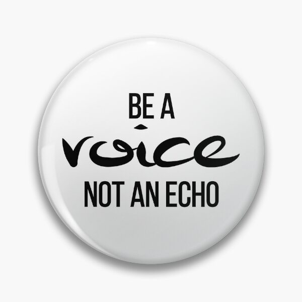 Item preview, Authenticity Quote Wall Art | Be A Voice Not An Echo | Personal Excellence Gift designed and sold by TextMuse.