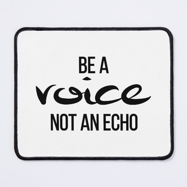 Item preview, Authenticity Quote Wall Art | Be A Voice Not An Echo | Personal Excellence Gift designed and sold by TextMuse.