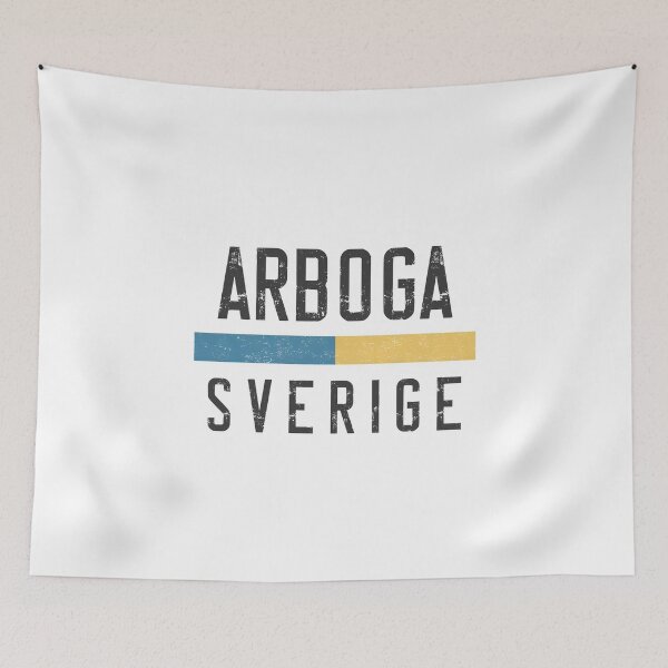 Item preview, Arboga Sverige Retro Vintage Swedish Flag  designed and sold by jeshands.