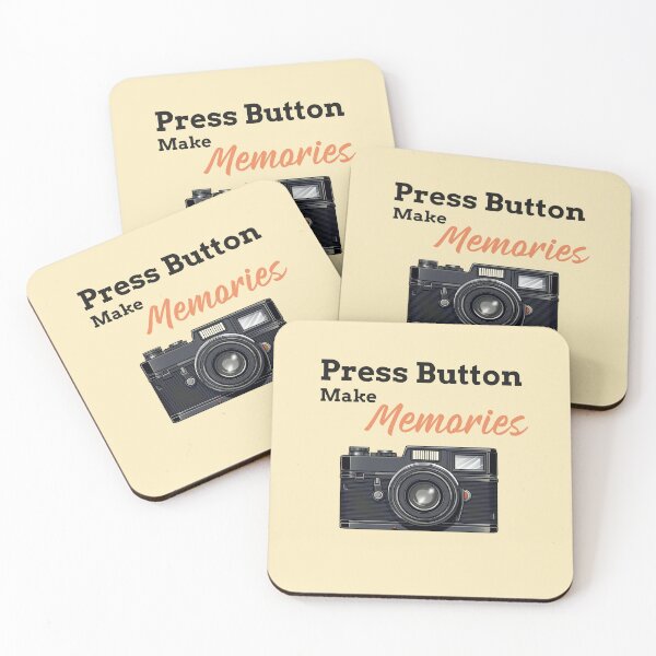 Item preview, Press Button Make Memories Vintage Camera designed and sold by The Sun Brings Light.