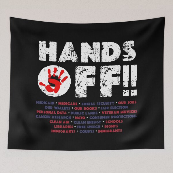Item preview, Hands off my social security sign protest designed and sold by BrightNook.