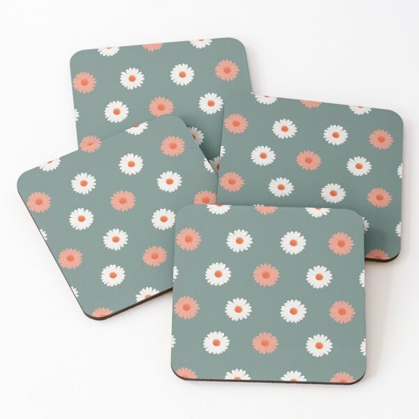 Item preview, Playful Floral Grid with Summer Daisies Pattern designed and sold by patternicco.