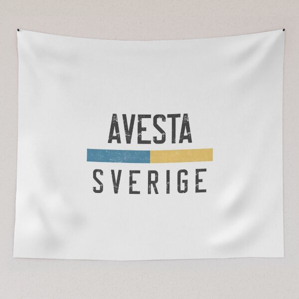 Item preview, Avesta Sverige Retro Vintage Swedish Flag  designed and sold by jeshands.