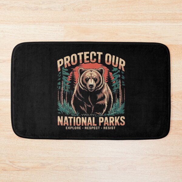 Item preview, Protect National Parks Bear Design – Wilderness Conservation Outdoor Nature Art designed and sold by love3617.