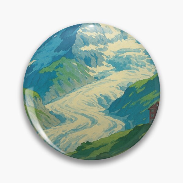 Item preview, Jungfraujoch Mountain and Glacier Poster designed and sold by Era-of-Traveler.