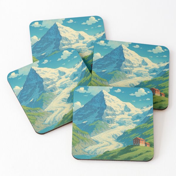 Item preview, Jungfraujoch Mountain and Glacier Poster designed and sold by Era-of-Traveler.