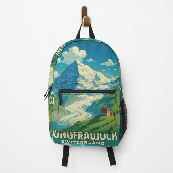 Item preview, Jungfraujoch Mountain and Glacier Poster designed and sold by Era-of-Traveler.