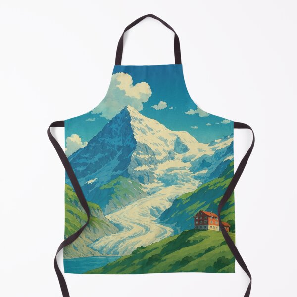 Item preview, Jungfraujoch Mountain and Glacier Poster designed and sold by Era-of-Traveler.
