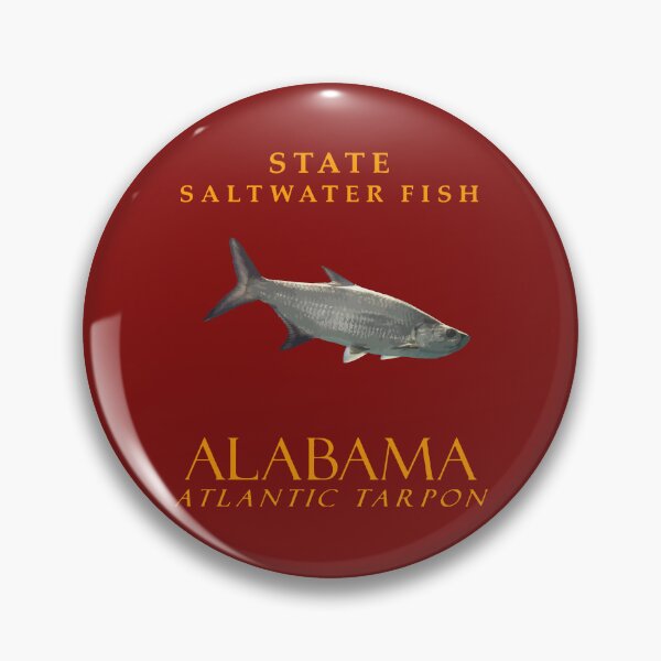 Item preview, Alabama Territory Saltwater Fish Atlantic tarpon designed and sold by taiche.