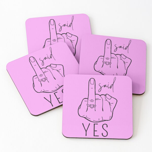 Item preview, "I said yes" in pink designed and sold by VariousGoodies.