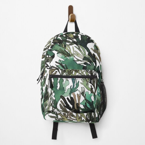 Item preview, A dense forest of green seaweed underwater painted in watercolor. designed and sold by AlineDoornhof.