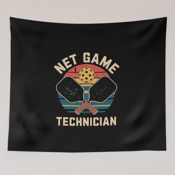 Item preview, Vintage Pickleball Paddle Design – Net Game Technician Retro Sports Art designed and sold by love3617.