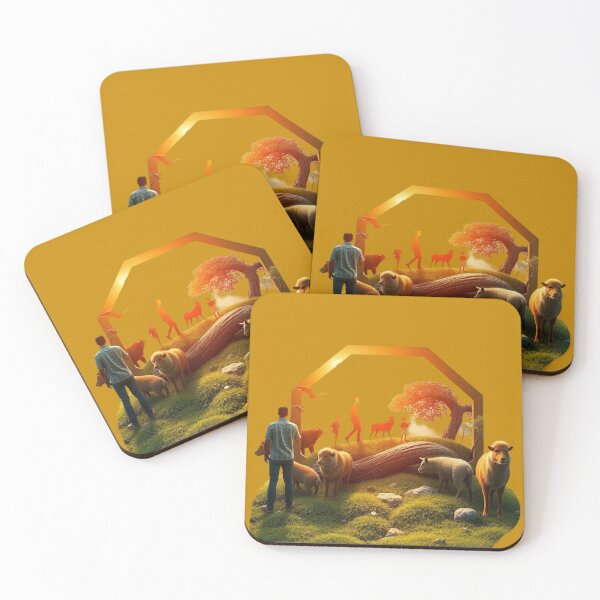 Item preview, animals and a human designed and sold by MindfluxStudio.