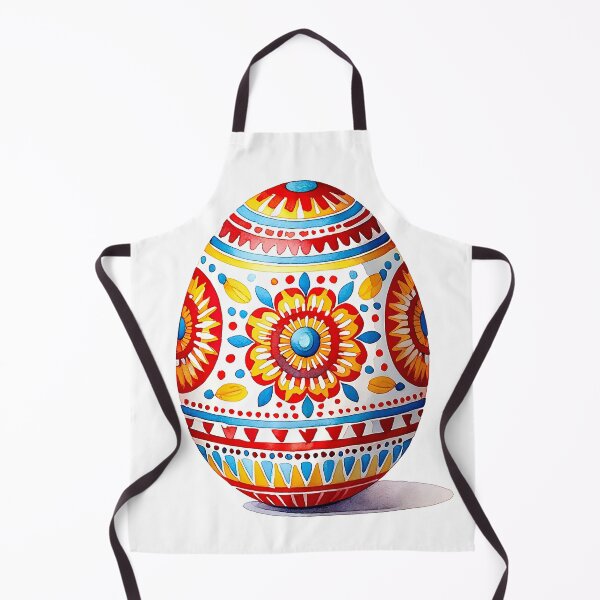 Item preview, A watercolor illustration of a traditional Ukrainian Easter egg pysanka designed and sold by Pug-In-Mug.