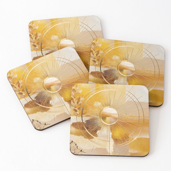 Item preview, Solara – Goddess of the Sun | Golden Abstract Collage by LaLi Designs designed and sold by LaLi-Designs.