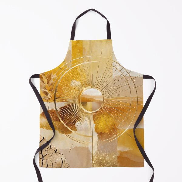 Item preview, Solara – Goddess of the Sun | Golden Abstract Collage by LaLi Designs designed and sold by LaLi-Designs.