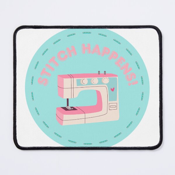Item preview, Sewing Machine with Stitch Happens and Stitching All Around the Edge designed and sold by SewHappyQuilt.