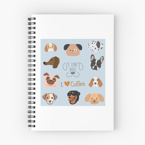 Item preview, Dogs and Coffee, Cute Dog Coffee Art.  Unique Gifts For Coffee Lovers and Dog Lovers designed and sold by Cuteanimalgifts.
