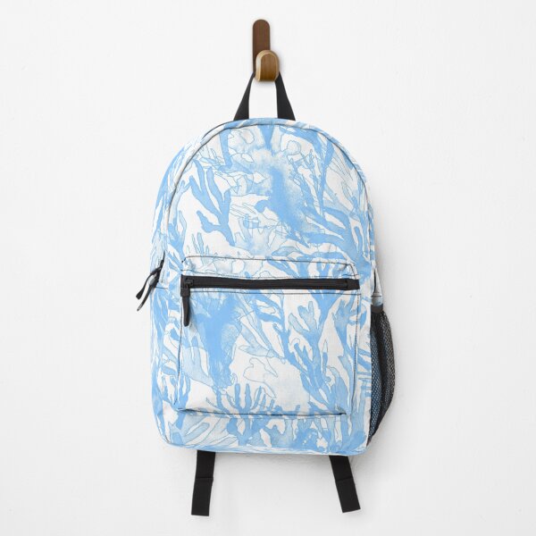 Item preview, A dense forest of seaweed in blue, underwater, painted by hand. designed and sold by AlineDoornhof.