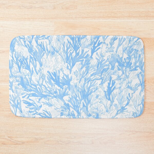 Item preview, A dense forest of seaweed in blue, underwater, painted by hand. designed and sold by AlineDoornhof.